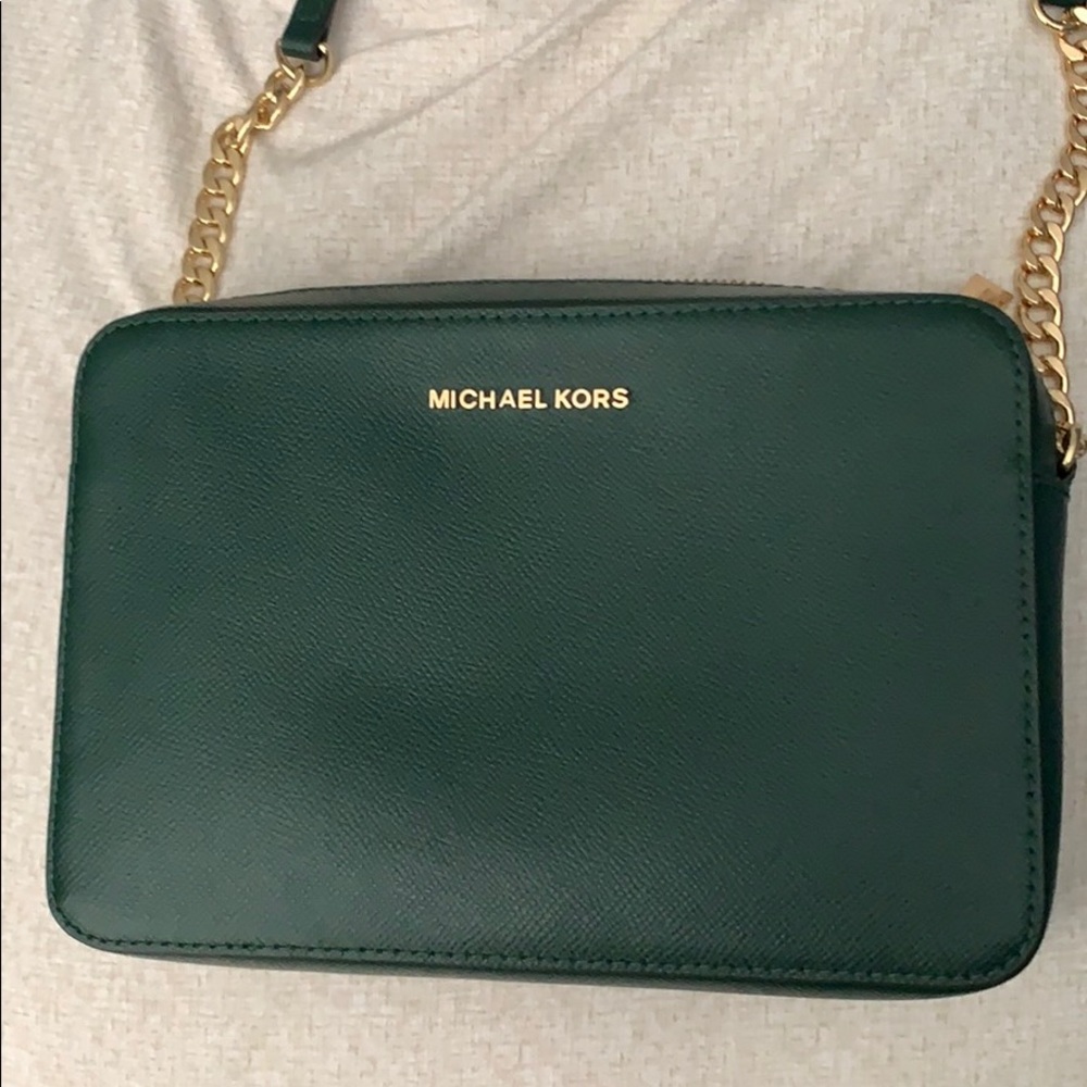 Forest green Michael Kors satchel
